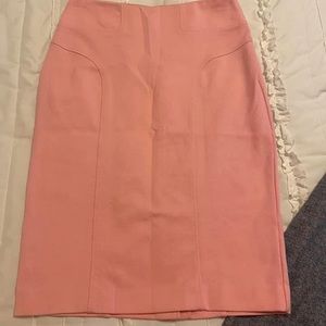Pink pencil skirt